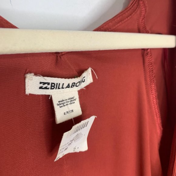BILLABONG Redwood Shine On Silky Wrap Top Sz S - Picture 8 of 10